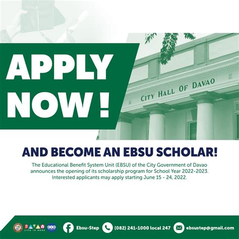 um davao scholarship|DAVAO CITY OPENS APPLICATION FOR .